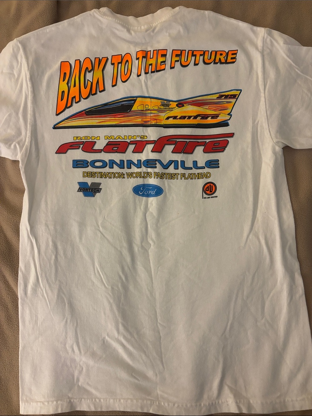 Rare 2000 Bonneville Speedweek BACK TO THE FUTURE Unisex Shirt 🏁
